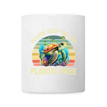 Protection de l’environnement des tortues marines - Mug blanc - blanc - Devant