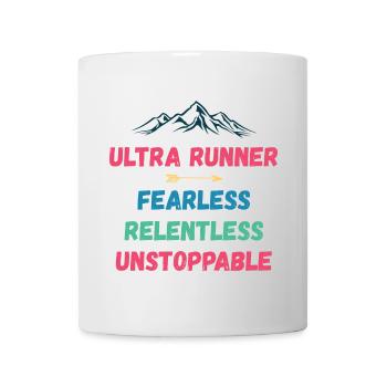 Ultra Runnner - Intrépide. Implacable. Imparable. - Mug blanc - blanc - Devant