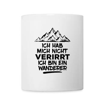 Wandern Bergwanderung Wanderer Statement Wanderung - Tasse - Weiß - Vorne
