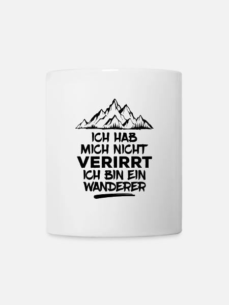 Wandern Bergwanderung Wanderer Statement Wanderung - Tasse - Weiß