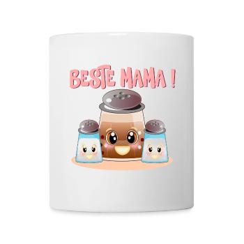 Beste Mama Muttertag - MUTTER KIND FAMILIE - Tasse - Weiß - Vorne