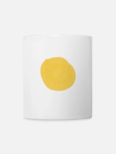 Der gelbe Kreis - Tasse - Weiß