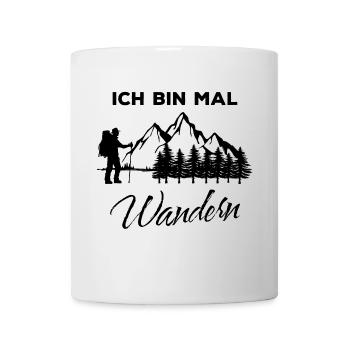Wanderwege berggipfel Berge Wandern Statement - Tasse - Weiß - Vorne