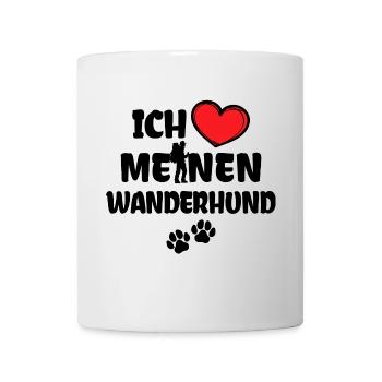 Bergsteigen Herz Statement Ich Liebe Wandern - Tasse - Weiß - Vorne