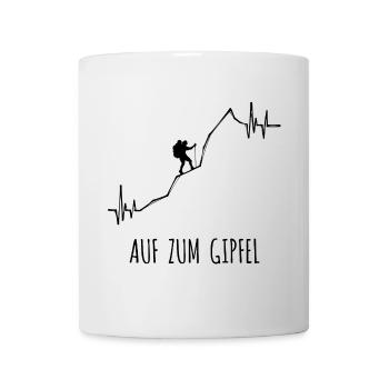 Bergsteigen Wandern Statement Berge Bergwanderung - Tasse - Weiß - Vorne