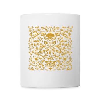Golden ornamentation with ornament Otomi - Mug - white - Front