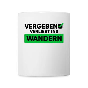 Wandern Wanderung Statement Wanderer Bergwanderung - Tasse - Weiß - Vorne