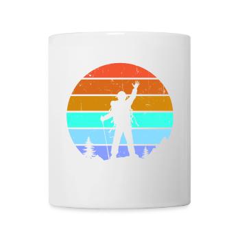 Sommets des montagnes, alpinisme, randonnée, randonnée pédestre - Mug blanc - blanc - Devant