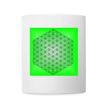 Flower of Life for Relaxation - 5th Dimension - Mug - white - Front