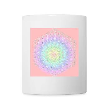 Flower of Life White - 5th Dimension - Mug - white - Front