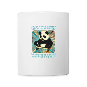 Panda's Adventure on Wheels - Mug - white - Front