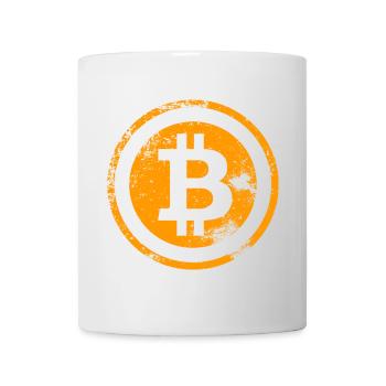 Vintage Bitcoin Logo BTC VINTAGE - Mug blanc - blanc - Devant