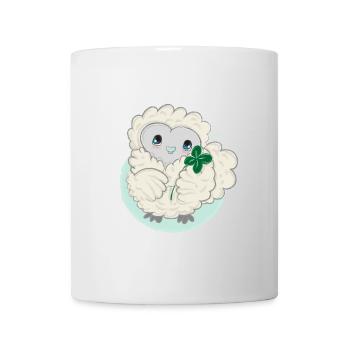 Poulet en soie Lioba, bonheur - Mug blanc - blanc - Devant