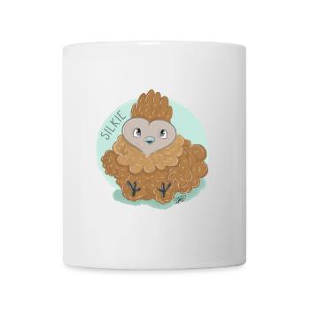 Boulettes de poulet en soie - Mug blanc - blanc - Devant