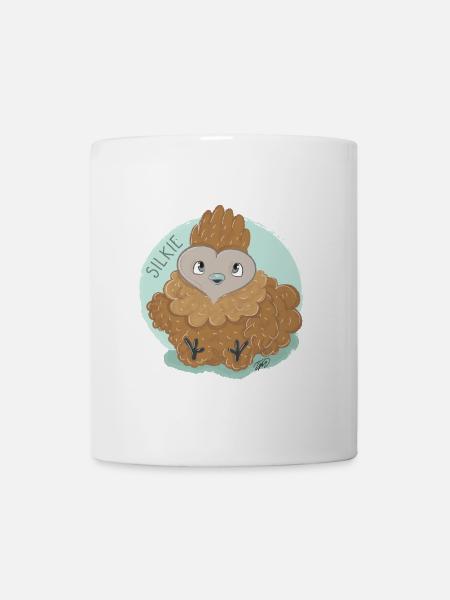 Seidenhuhn Knödel - Tasse - Weiß
