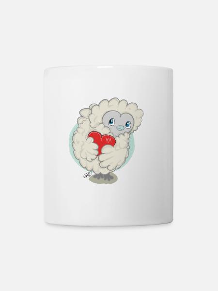 Lioba Silk Poulet, Poulet Amour - Mug blanc - blanc