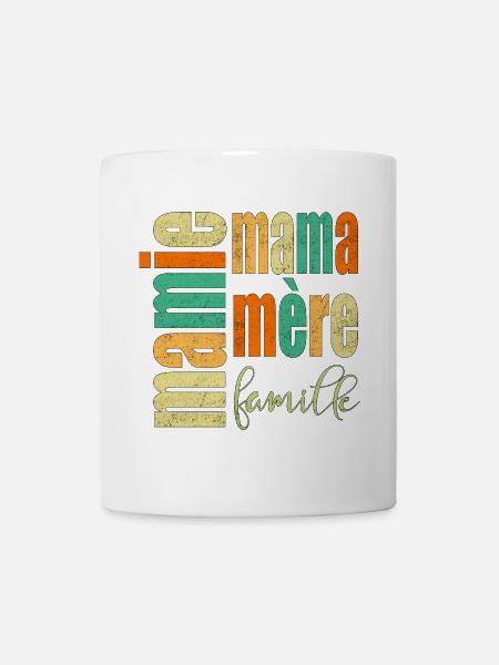 MAMIE MAMA FAMILLE MÈRE - Mug blanc - blanc