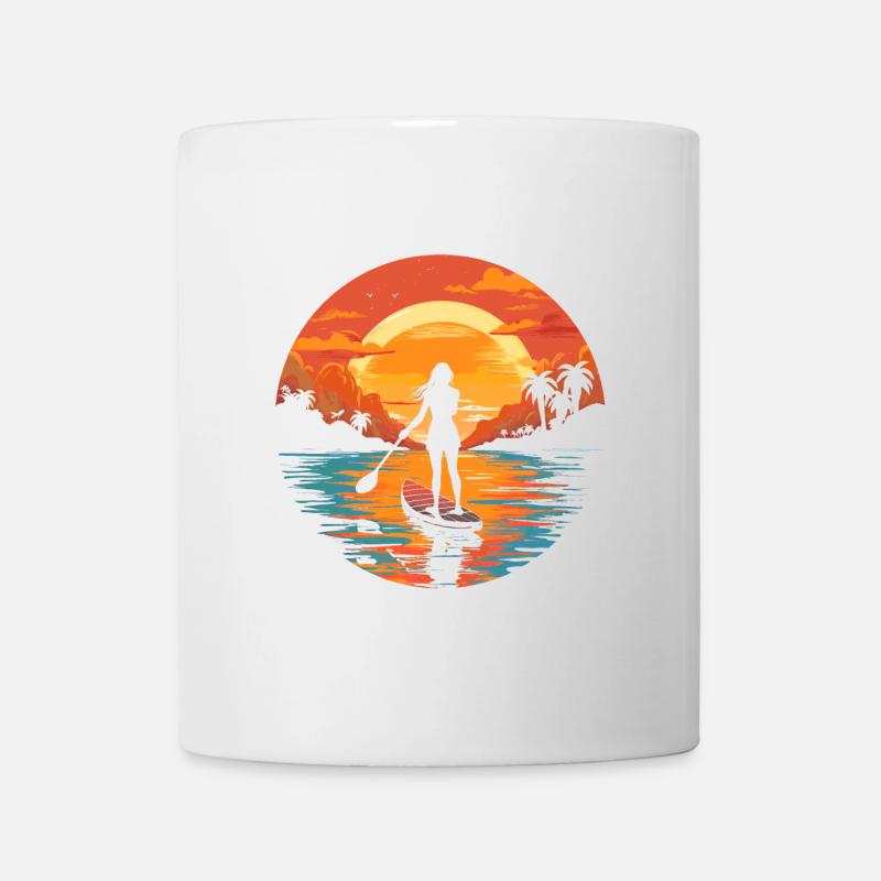 Girl on SUP - Mug - white