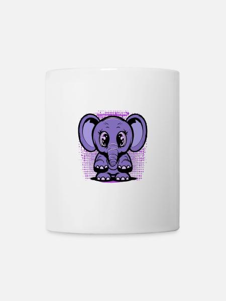 Cute baby elephant - Mug - white