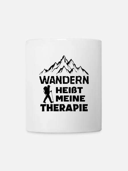 Bergwanderung Wanderung Wanderer Wandern Statement - Tasse - Weiß