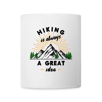 Wanderung Bergsteigen Wandern Wanderer Statement - Tasse - Weiß - Vorne