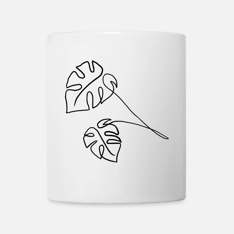 Monstera - Tasse - Weiß