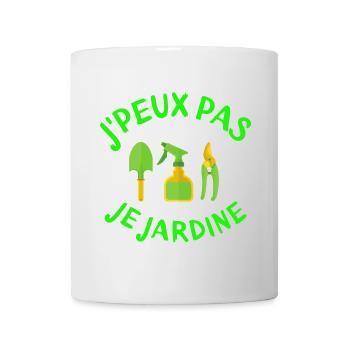 jardinage, jardiner, fan de jardinage - Mug blanc - blanc - Devant
