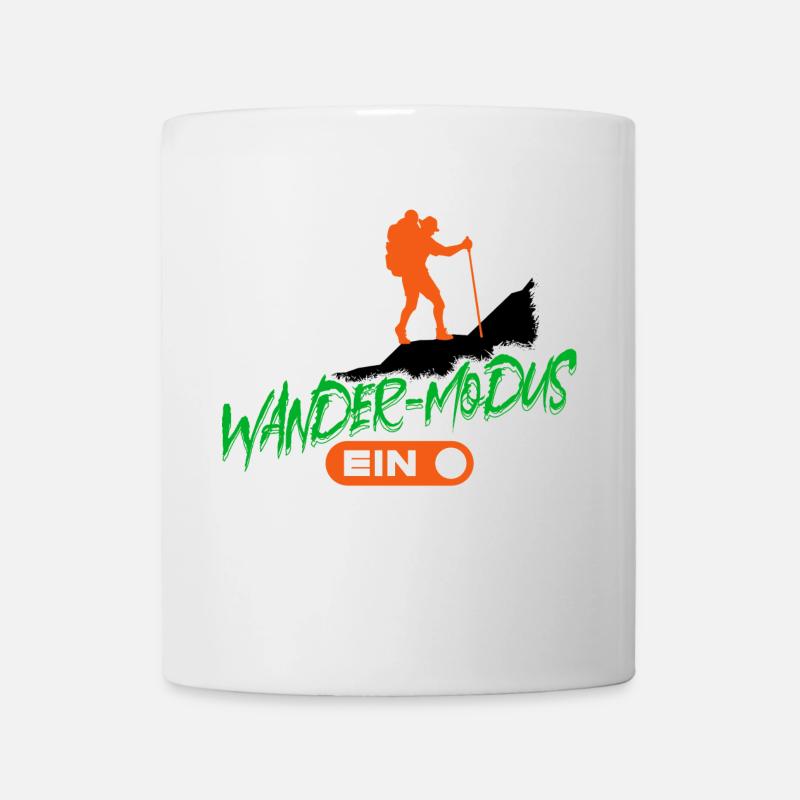Gipfelkreuz Wandern Wanderung Bergsteigen Spruch - Tasse - Weiß