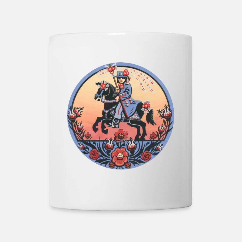Sorbian Folklore – Riders and Festival Tradition - Mug - white