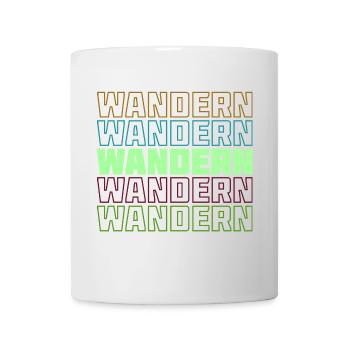 Wandern Bergsteigen Statement Wanderer Natur Berge - Tasse - Weiß - Vorne