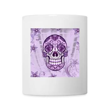 Totenkopf Totenschädel Sugar Skull - Tasse - Weiß - Vorne