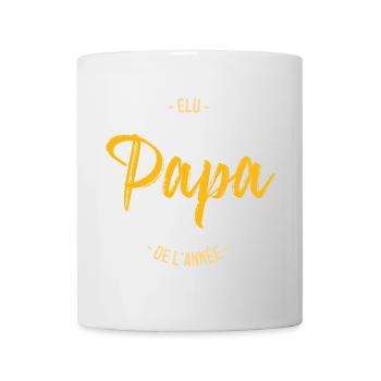 Papa de l'année - Mug blanc - blanc - Devant