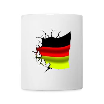 Germany - Germany - Deutschland - Torn Flag - Mug - white - Front