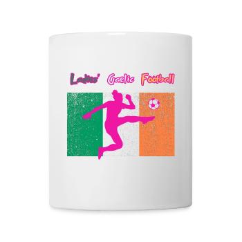 Ladies' Gaelic Football. - Mug - white - Front