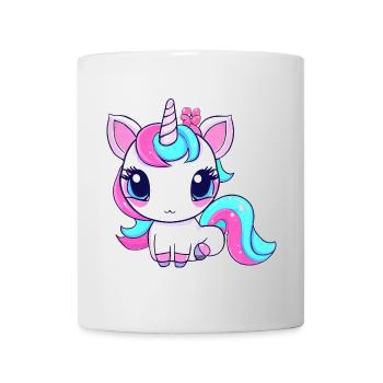 Cute Kawaii Unicorn - Mug - white - Front
