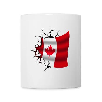 Flag of Canada - Canada - Flag Broken Design - Mug - white - Front
