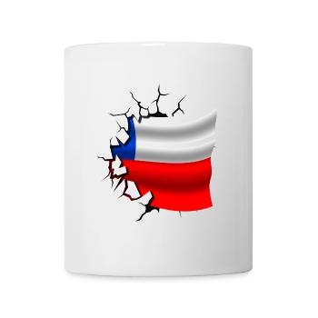 Flagge von Chile - Chile - Flagge Broken Design - Tasse - Weiß - Vorne