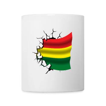 Flagge von Bolivien - Bolivien - Flagge Broken Design - Tasse - Weiß - Vorne