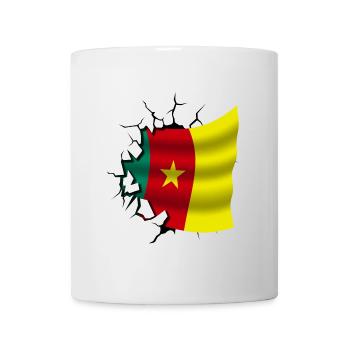 Flag of Cameroon - Cameroon - Flag Broken Design - Mug - white - Front
