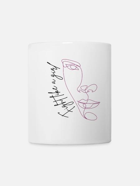 FIGHT LIKE A GIRL - Tasse - Weiß