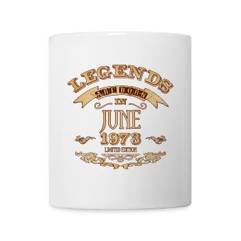 Legends are born in june 1973 - Mug - white - Front