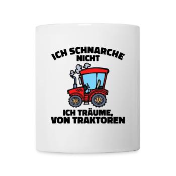 Traktor Statement Fahrzeug Ackerbau Biobauer - Tasse - Weiß - Vorne