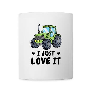 Tractor Agricultural Machinery Vehicle Statement Heart - Mug - white - Front