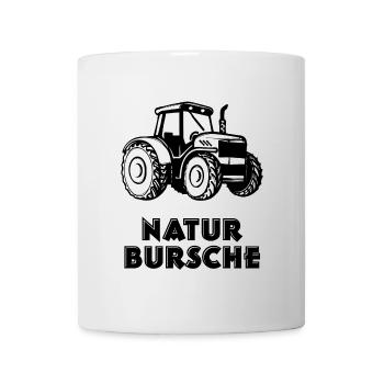 Landmaschinen Landleben Traktor Statement Landluft - Tasse - Weiß - Vorne