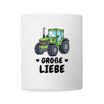 Kraftfahrzeug Herz Traktor Statement Landleben - Tasse - Weiß - Vorne
