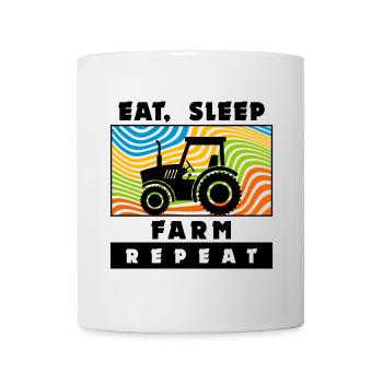 Tractor Farmer Farm Agricultural Machinery Statement - Mug - white - Front