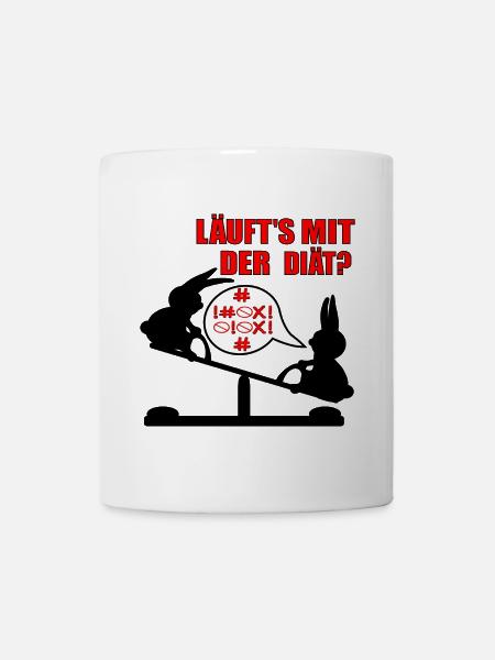 Abnehmen Diät Humor - Tasse - Weiß