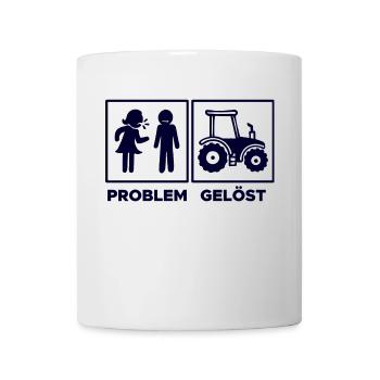 Kraftfahrzeug Landmaschinen Traktor Statement - Tasse - Weiß - Vorne
