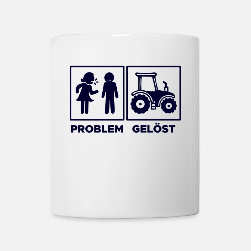 Kraftfahrzeug Landmaschinen Traktor Statement - Tasse - Weiß