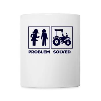 Traktor Statement Landwirt Nutzfahrzeug Biobauer - Tasse - Weiß - Vorne